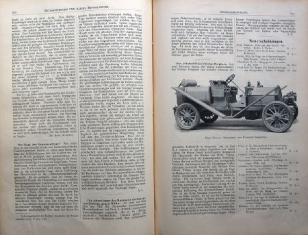 "Die Umschau" Technical-Sciencemagazine 1907 bounded year (2558)